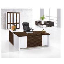 Современный дизайн белый современный письменный стол с файловым шкафом